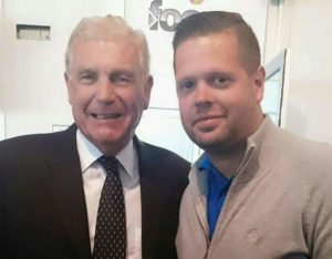 Graham Knight with Sir Trevor Brooking